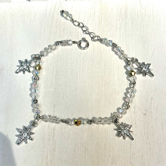 Silver Star Charm Bracelet - Picture 1 of 3